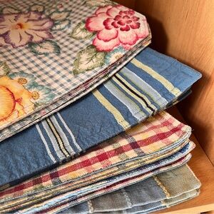 Lot of 4 sets cotton placemats